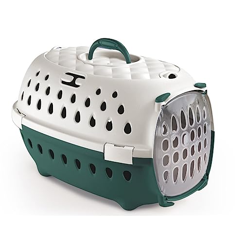 Stefanplast - Transportkäfig Smart Chic grün max. 6 kg für kleine Hunde und C von Stefanplast