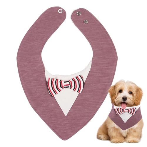 Formale Hundekleidung im Tux-Stil, Hunde-Hochzeitsoutfit - Weiches Hochzeits-Hunde-Bandana - Lustige Hundekostüme, Haustierpartys, für kleine, mittelgroße und große Hunderassen von Stibtmr