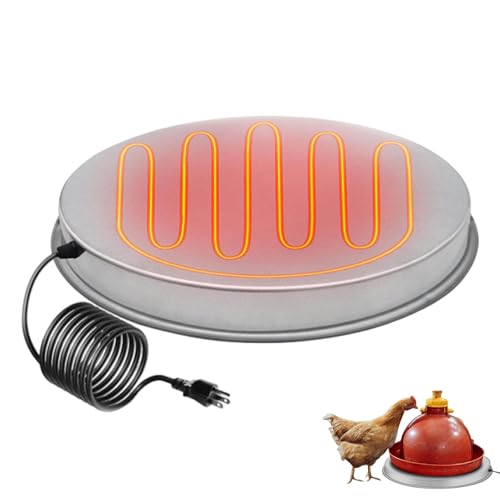 Hühnerwarmwasserbereiter Basis, Wintergeflügelwarmwasserbereiter | Thermostat Chicken Waterer Basis - Intelligent Thermostat -Steuerheizungsgerät für Gänse, Geburtsbäder und Enten von Stibtmr