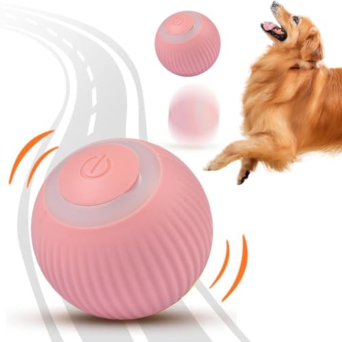 Stibtmr Automatisch Rollender Ball Katzenspielzeug Elektrisch Ball Automatisch Hundeball 360° Interaktiver Ball Für Hunde Tragbarer Beweglicher Kätzchenball Mit USB Wiederaufladbarer von Stibtmr