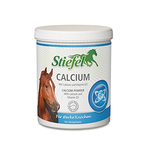 Stiefel Calcium für Pferde, hochwertiger Futterzusatz für gesunde Knochen & Wachstum, ideal für Fohlen & Jungpferde, Zusammensetzung aus Calcium, Vitamin D3, Vitamin K3, Vitamin C & Cholin, 1kg von Stiefel