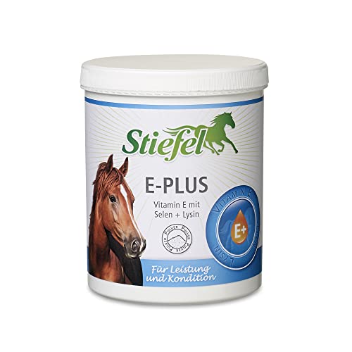 Stiefel E-Plus für Pferde, für mehr Leistungsbereitschaft, Kondition & Belastbarkeit, Vitamine E mit Selen und Lysin, Pulver, 1kg von Stiefel