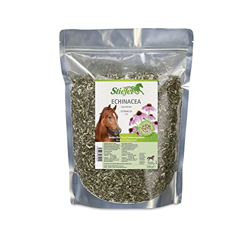 Stiefel Echinacea für Pferde, 100% naturbelassen, zur Verbesserung des Wohlbefindens, Stärkung der Abwehrkräfte, indianisches Kraut, Sonnenhut, 500g von Stiefel