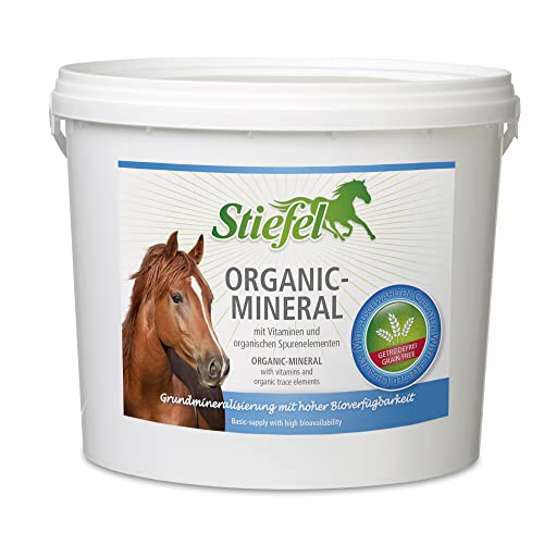 Stiefel Organic-Mineral für Pferde, getreidefrei, hochwertiges Mineralfutter zur optimalen Versorgung mit Mineralstoffen & Vitaminen, Aufwertung der täglichen Futterration, ohne Getreide, 3kg von Stiefel