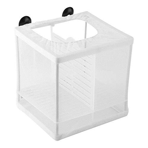 Aquarium-Zuchtbox, Fisch-Isolationsbox, Schlüpfbox, Jungfisch-Lakenbrüter, Wasserisolationsnetz, Nylon-Netz, Fischbrücke, Zuchtkasten, Trennnetz (weiß, 3 Räume, S) von Still Awake