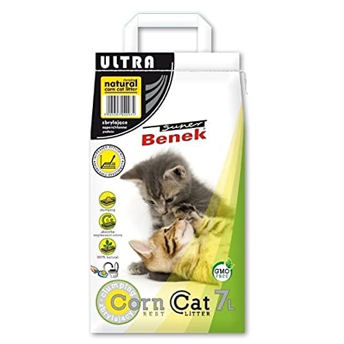 Stones Garden Certech Super Benek Natürliches Katzenstreu Corn Cat Ultra 7 Liter von Stones Garden