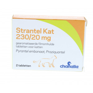 Strantel Katze Entwurmungstabletten für die Katze 2 Tabletten von Strantel