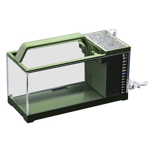 Aquarium Set - Aquarien Mit LED-Beleuchtung & Filtersystem | Automatische Temperaturüberwachung Mit Leiser Pumpe Für Wasser Als Schreibtisch-Accessoire Aquarium Set - Aquarien Mit LED-Beleuchtung & Filtersystem | Automatische Temperaturüberwachung Mit Leiser Pumpe Für Wasser Als Schreibtisch-Accessoire von Stronrive