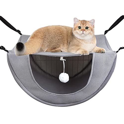 Katzenkäfig-Hängematte - Verdicken Sie Mesh-Stoff-Kätzchen-Bett,Pet Supplies Hang Cage Chair Hängematte für Katzen Kleintiere Schlafen Ruhen von Stronrive