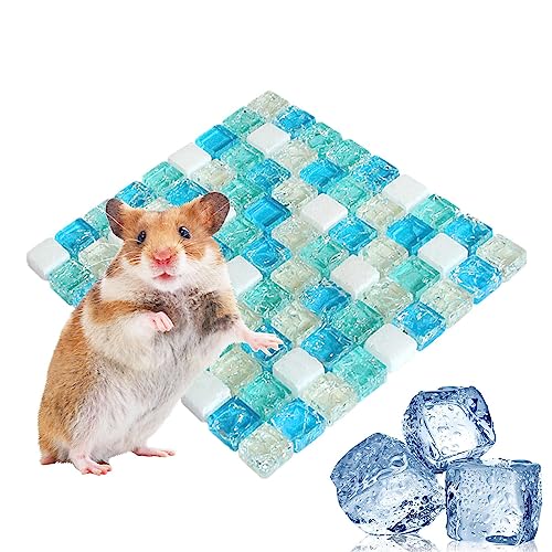 Stronrive Kühlmatte | Coole Matte | Kühlplatte aus natürlichem Kristallerz, waschbar mit Netzdesign für Hase, Meerschweinchen, aus von Stronrive