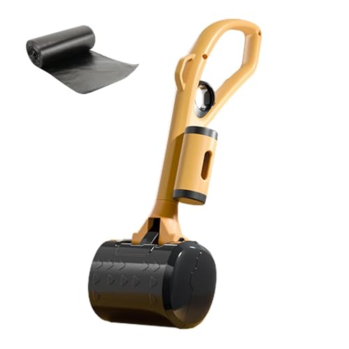 Tragbare Hundekotschaufel, Langer Griff Pet Pooper Scooper, Ergonomische Hundekotschaufeln, Vielseitige Kotschaufel mit Beutelbefestigung für kleine Hunde, Katzen, Hühnerställe von Stronrive