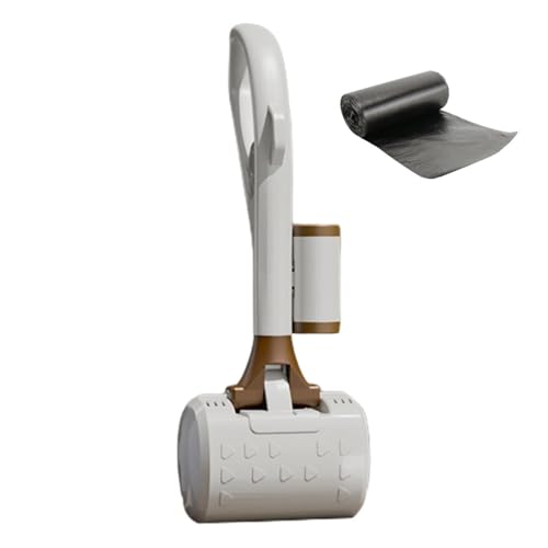 Tragbare Hundekotschaufel, Langer Griff Pet Pooper Scooper, Ergonomische Hundekotschaufeln, Vielseitige Kotschaufel mit Beutelbefestigung für kleine Hunde, Katzen, Hühnerställe von Stronrive