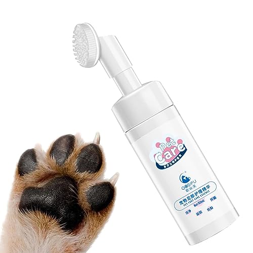 Wasserloser Hundepfoten-Reinigungsschaum | Hundepfotenwascher - Badebürste, Nicht ausspülbare Haustierpflegebürste für Hundefußreiniger, wasserloses Shampoo für Hunde und Katzen von Stronrive