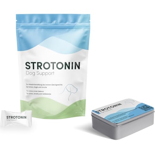 Strotonin Dog Support bei Stress, Angst und Unruhe (30 Einzeldosen) von Strotonin