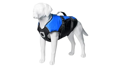 Stunt Puppy Float Doggy Schwimmweste, ergonomische Hundeschwimmweste zum Schwimmen, patentiertes Design für sicheren Sitz, XXS, Blau von Stunt Puppy