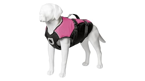 Stunt Puppy Float Doggy Schwimmweste, ergonomische Hundeschwimmweste zum Schwimmen, patentiertes Design für sicheren Sitz, Größe M, Rosa von Stunt Puppy