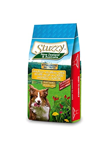 Stuzzy, Trockenfutter für Erwachsene Hunde mit Lammgeschmack, Croccantini - Linie New Zealand & Australia Format Beutel mit 12 kg von Stuzzy