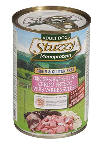 Stuzzy Dog Monoprotein Schwein, Hundefutter nass, 6 Dosen x 400 g, 2.4 kg Stuzzy Dog Monoprotein Schwein, Hundefutter nass, 6 Dosen x 400 g, 2.4 kg von Stuzzy