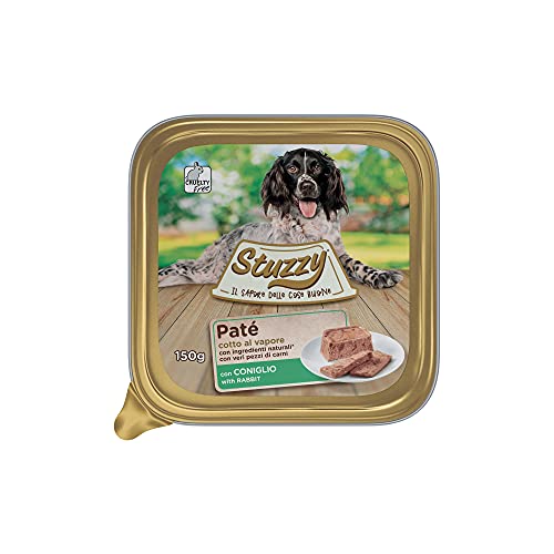 Stuzzy Mister Nassfutter für ausgewachsene Hunde, Kaninchen, Pastete und Fleisch in Stücken, insgesamt 3,3 kg (22 Becher x 150 g) von Stuzzy