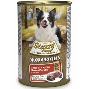 Stuzzy Monoprotein Rind Hunde-Nassfutter (400 g) 2 Kartons (12 x 400 g) von Stuzzy