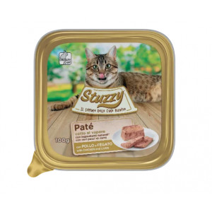 Stuzzy Pastete mit Huhn und Leber Katzen-Nassfutter (100 g) 1 Palette (32 x 100 g) von Stuzzy