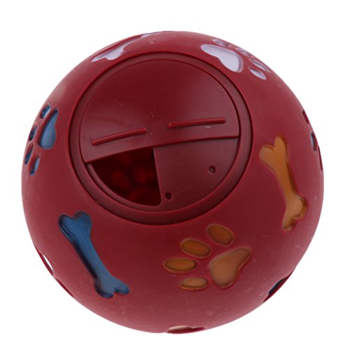 Suammiitstrieadea Hundefutterspender Ball Pet Play Treat Feeder Puppy Chew Toy Red L von Suammiitstrieadea