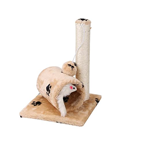 Katzenspielzeug Klettergerüst Kätzchen Kletterkatzen Baum Katzen Klettergerüst Kratzbaum Kletteraktivitätszentrum Heimtierbedarf Spielzeug (Color : Beige) von Sudemota