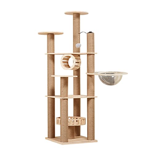 Pine Cat Climbing Rack Cat Nest Cat House Cat Jumping Platform Processing Space Capsule Cat Toys Pet Nest Pet Supplies Cat Room von Sudemota