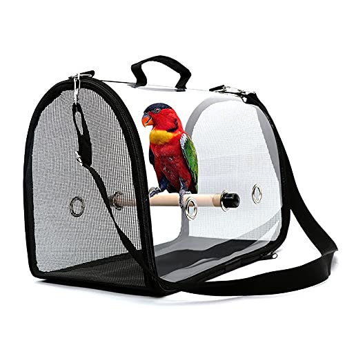 Vogelkäfig Großer Vogelkäfig Praktische Vogelreisetasche Tragbarer Haustiervogel Transparente leichte Reisevogelkäfigabdeckungen for Reisen im Freien Kakadukäfig ( Color : A ) von Sudemota