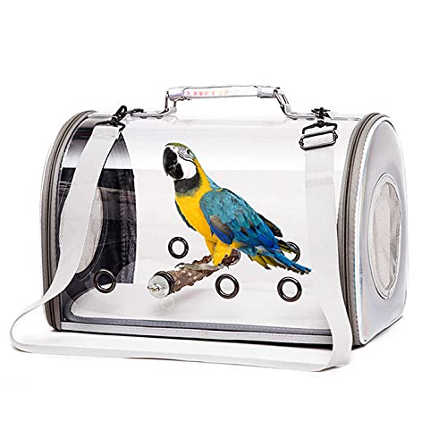 Vogelkäfig Großer Vogelkäfig Vogel Reisetasche Vogel Papageienträger Atmungsaktive transparente Raumkapsel for den Innen- und Außenbereich kleine Vögel Kakadukäfig ( Color : OneColor , Size : G ) von Sudemota