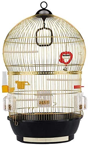 Vogelkäfig Ständer Haustier Vogelkäfige Papageienhaus Vogelkäfige Übergroßer Papageienkäfig Edelstahl Deluxe Vogelvilla Außen Einfacher und stilvoller High-End-Vogelkäfig ( Size : M ) von Sudemota