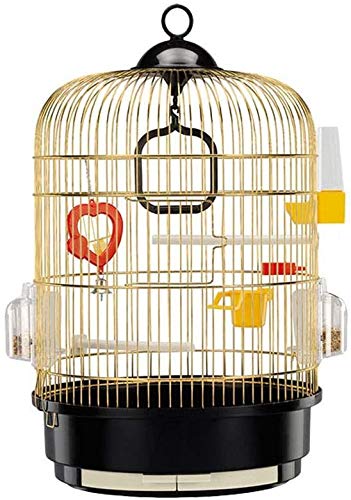 Vogelkäfig Ständer Haustier Vogelkäfige Papageienhaus Vogelkäfige Übergroßer Papageienkäfig Edelstahl Deluxe Vogelvilla Außen Einfacher und stilvoller High-End-Vogelkäfig ( Size : Small ) von Sudemota