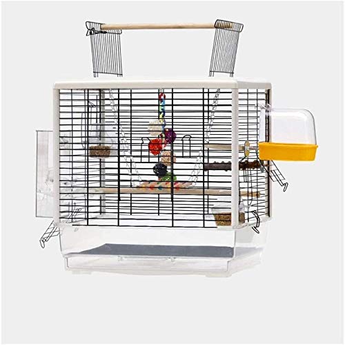 Vogelkäfig Stand Haustier Vogelkäfige Papagei Haustier Haus Vögel Reisekäfig Pet Home Open Top Vogelkäfig for Wellensittiche Unzertrennliche 61 cm hoch, Ziervogelkäfig mit Spielzeug ( Color : A ) von Sudemota