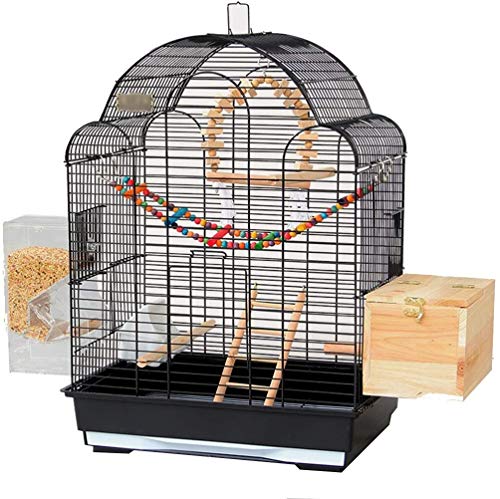 Vogelkäfig Stand Haustier Vogelkäfige Papagei Haustierhaus Vogelkäfige for Sittiche, Sittichkäfigabdeckung Haushaltsvogelkäfig, kleiner Eisenpapageienkäfig, Taubenperlenvogel Wellensittich ( Color : B von Sudemota