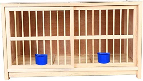 Vogelkäfig Stand Pet Bird Flight Cages Parrot Pet House Large Courtyard Pigeon Ehepartner Residence, komfortable und atmungsaktive Papageienvilla, natürlicher Kiefern-Vogelkäfig von Sudemota