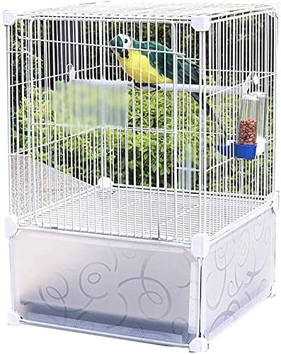 Vogelkäfig Stand Pet Bird Flight Cages Parrot Pet House Vogelkäfige for Sittiche mit Ständer, Papageienkäfige for mittelgroße Vögel, transparenter Vogelkäfig, Eisen-Papageienkäfig mit Sockel ( Color : von Sudemota