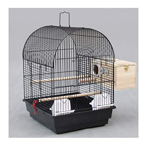 Vogelkäfig Vogelkäfig Tragbare kleine Vögel Reisekäfig Spaß Metall Vogelkäfig Großer Papagei Vogelkäfig for Nymphensittiche Lovebird Vogelkäfig mit Zuchtbox for Lovebirds Finken Parrotlet Vogelkäfig ( von Sudemota