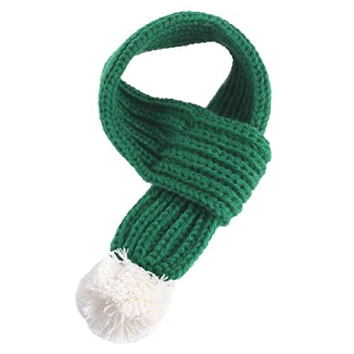 Warme Winter-Hunde-Weihnachts-Strickschal, Halsband, Zubehör, verstellbar, für Hunde, Kätzchen, Haustierkleidung für Kätzchen von SueaLe