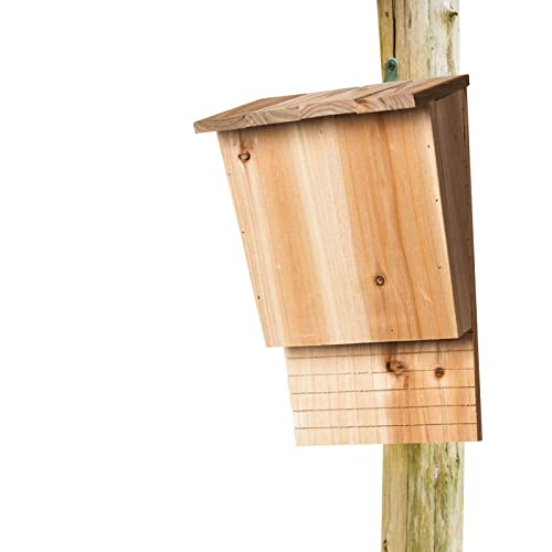 Fledermaushäuser aus Holz für den Außenbereich, große schwere Fledermausbox, Outdoor-Unterschlupf Sommer und Winter Fledermaushaus für Gartenfensterdekoration von SuiFa
