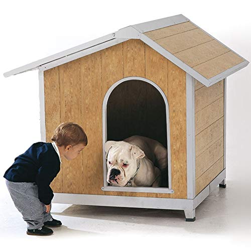 Suinga HUNDEHÜTTE AUS PVC, Modell Málaga, mit klappbarem Dach, 118x108x109 cm. Hohe Haltbarkeit und Widerstandsfähigkeit. von Suinga