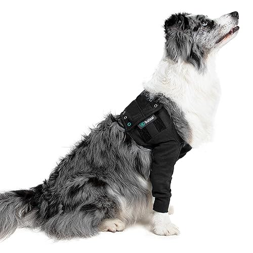 Recovery Double Sleeves - Medium - Black - Tutore arto per Cane von Suitical