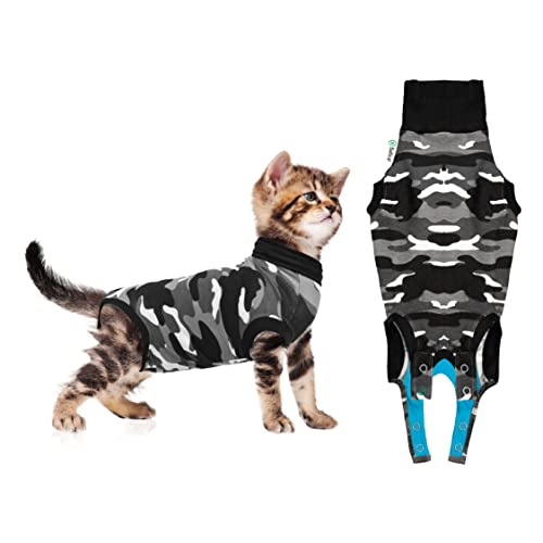 Suitical Recovery Suit Katze, XXXS - Schwarz Camouflage von Suitical
