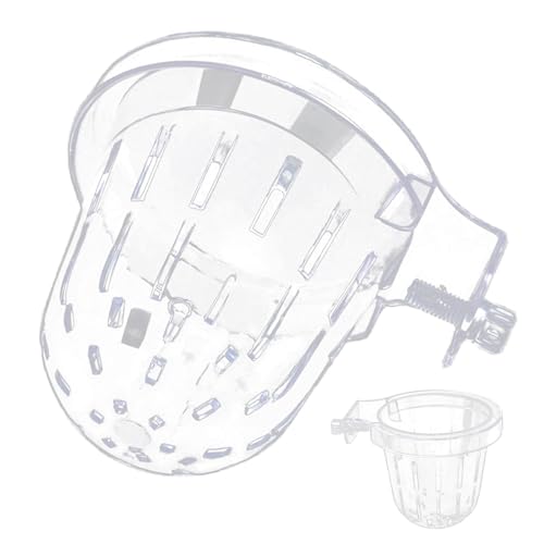 Aquarium-Pflanzgefäß, transparent, Hydrokultur-Pflanzkorb, Aquarium-Pflanzenhalter, Pflanzenhalter für Wasserpflanzen und Dekoration von Sulxyi