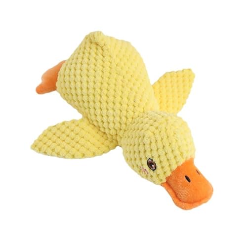 Calming Duck Dog Toy, Plush Dog Toy Duck, Squeaky Dog Toys, Yellow Duck Dog Toy, Dog Calming Duck, Indestructible Dog Toy Soft Stuffed Dog Toys for Small and Large Dogs, von Sulxyi