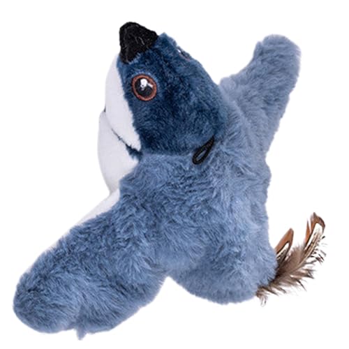 Flapping Animal Toy, Cat Chirping Toy, Rechargeable Cat Toy, Interactive Bird Toy, Catnip Flapping Toy, Realistic Flapping Wings Lively Chirping Sounds for Kitten Kitty Exercise von Sulxyi