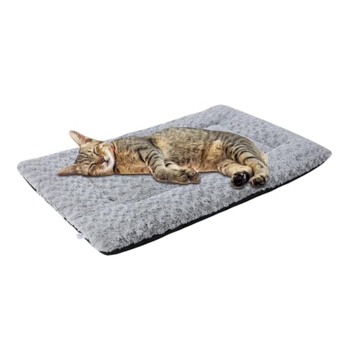 Hundebett-Matte, flauschiges Hundebett, Hundekäfig-Matratze, Haustier-Schlafmatratze, warmes Haustierkissen, superweiches und flauschiges Design, hält Haustiere bei kaltem Wetter warm für Katzen, von Sulxyi