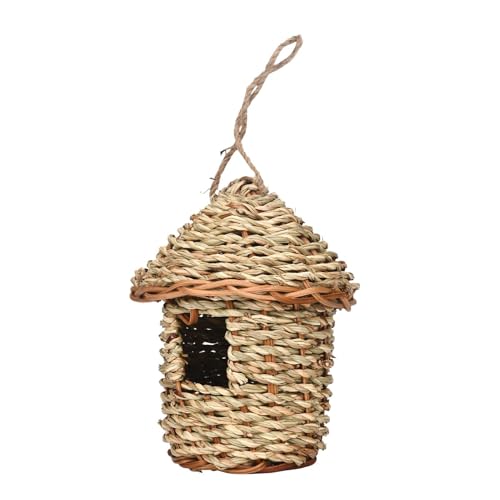 Kolibri-Häuser, Gewebtes Vogelhaus, Vogelschlüpfhaus, Vogelzuchthöhle, Roosting Pouches, handwerkliches handgewebtes Design für Garten, Balkon, , Baumstamm, Outdoor von Sulxyi