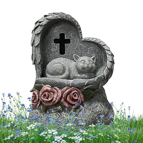 Memorial Stones Pets, Pet Grave Stone, Dog Headstones Online, Solar Powered Memorial, Pet Memorial Sign, Pet Grave Stone Options Solar Powered Pet Memorial Sign for Loss of Cats & Dogs von Sulxyi