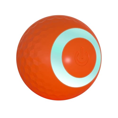 Sulxyi Automatischer Rollball, interaktives rollendes Hundeballspielzeug, Haustierballspielzeug, Hunde-Rollball, wiederaufladbarer USB-Hundespielzeugbälle, automatischer Rollmechanismus, interaktives von Sulxyi