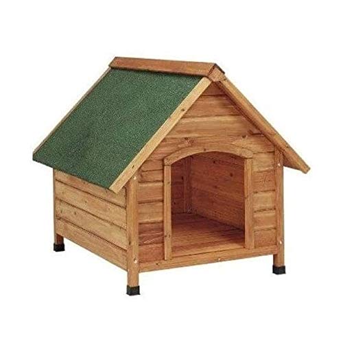 Hundehütte aus Holz für kleine Hunde auf 2 Gewässer. EXT. Maßnahmen 72 x 76 x 76 cm, Int. 52 x 54 x 65 cm Hohe Langlebigkeit und. Hergestellt in Spanien. von Suministros Infantes